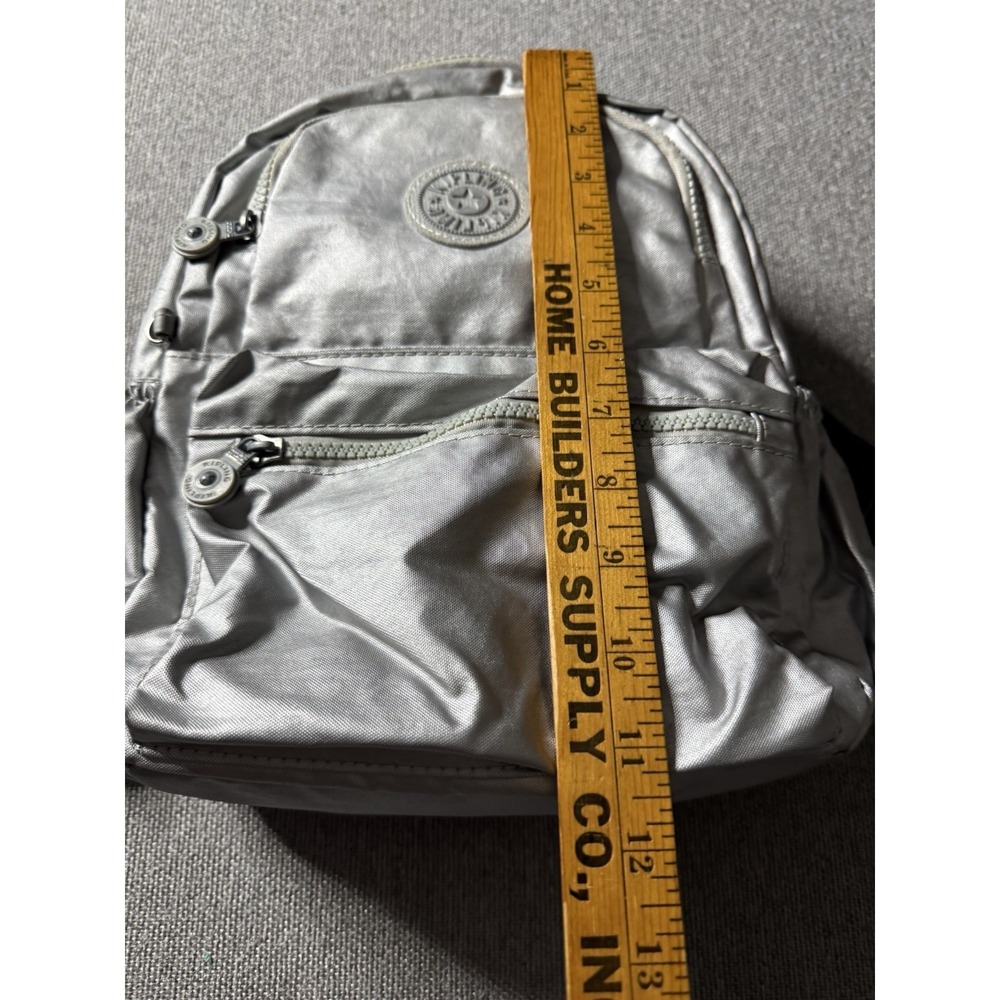 Kipling Medium Backpack Silver Metalic - Picture 5 of 13